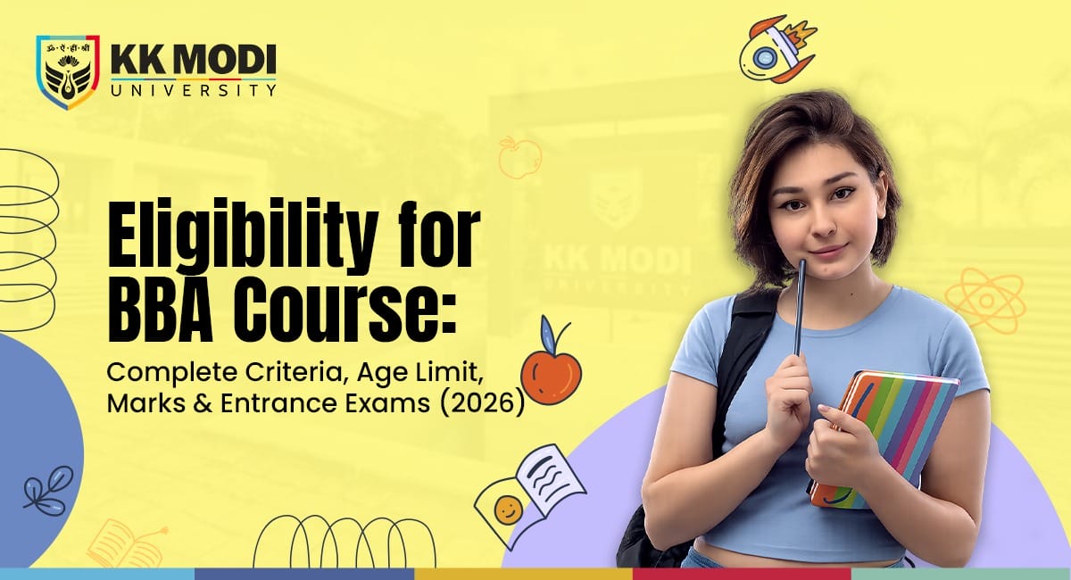 BBA Eligibility Criteria 2026 - Marks, Age, Stream, Entrance Exams | KKMU